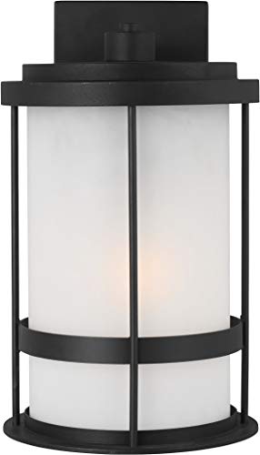 Generation Lighting 8690901EN3-12 Wilburn One Light Outdoor Wall Lantern, Black Alternate Image.jpg
