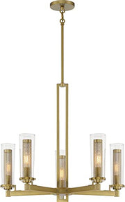 Minka-Lavery 2185-695 Emmerham Five Light Chandelier, Soft Brass Alternate Image.jpg