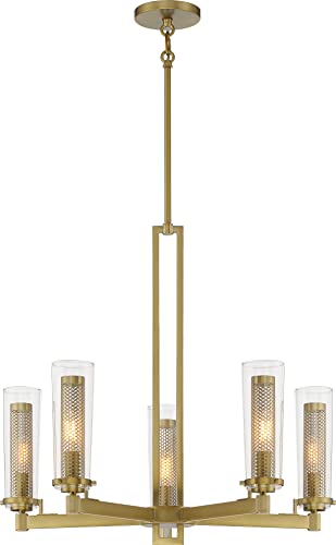 Minka-Lavery 2185-695 Emmerham Five Light Chandelier, Soft Brass Alternate Image.jpg