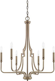 Capital Lighting 419361AD Dawson Six Light Chandelier, Aged Brass Alternate Image.jpg