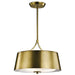 Kichler 43744NBR Maclain Three Light Pendant/Semi Flush Mount, Natural Brass Alternate Image.jpg