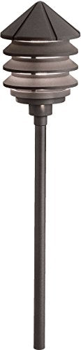 Kichler 15005AZT Six Groove One Light Path & Spread, Textured Architectural Bronze Alternate Image.jpg