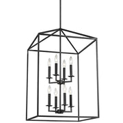 Generation Lighting 5115008EN-112 Perryton Eight Light Hall / Foyer, Midnight Black Alternate Image.jpg
