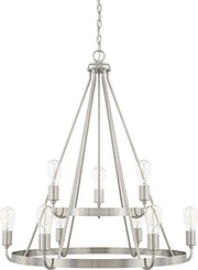 Capital Lighting 420091BN Tanner Nine Light Chandelier, Brushed Nickel Alternate Image.jpg