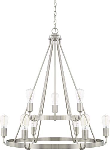 Capital Lighting 420091BN Tanner Nine Light Chandelier, Brushed Nickel Alternate Image.jpg