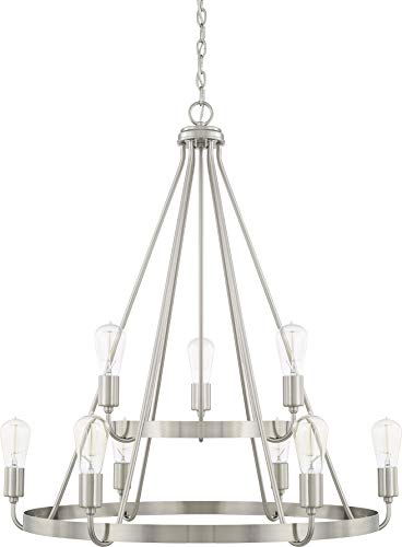 Capital Lighting 420091BN Tanner Nine Light Chandelier, Brushed Nickel Alternate Image.jpg