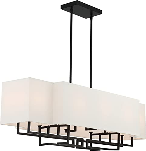 Minka-Lavery 2959-572 Upham Estates Ten Light Island Pendant, Coal w/Polished Nickel Highlights Alternate Image.jpg