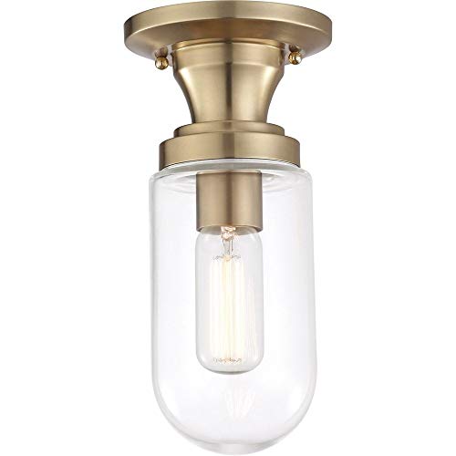 Mitzi H124601-AGB Clara One Light Semi Flush Mount, Aged Brass Alternate Image.jpg