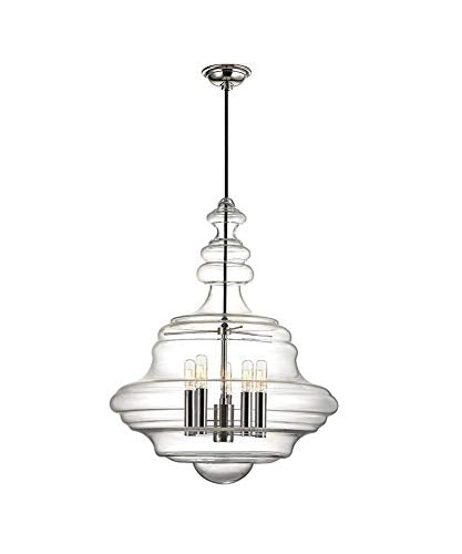 Hudson Valley 4020-PN Washington Five Light Pendant, Polished Nickel Alternate Image.jpg