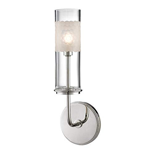 Hudson Valley 3901-PN Wentworth One Light Wall Sconce, Polished Nickel Alternate Image.jpg