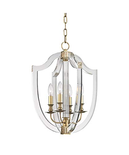 Hudson Valley 6516-AGB Arietta Four Light Pendant, Aged Brass Alternate Image.jpg