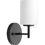 Progress P2131-31 Replay Collection One-Light Textured Black Etched White Glass Glass Modern Bath Vanity Light Alternate Image.jpg