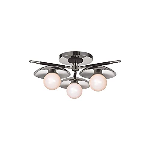 Hudson Valley 9823-PN Julien LED Semi Flush Mount, Polished Nickel Alternate Image.jpg