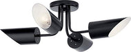 Kichler 52164BK Trentino Four Light Semi Flush Mount, Black Alternate Image 2.jpg