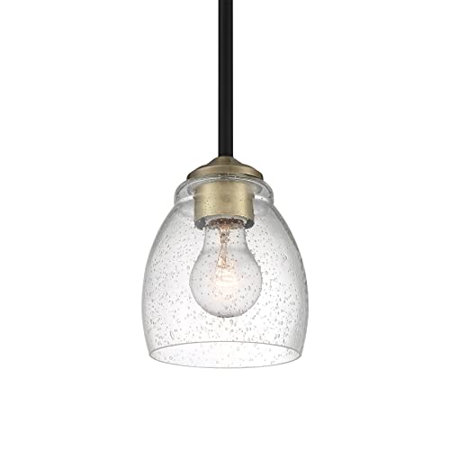 Minka-Lavery 2430-878 Winsley One Light Pendant, Coal And Stained Brass Alternate Image.jpg