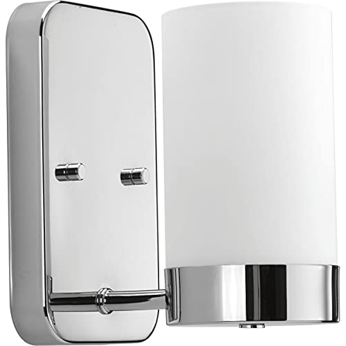 Progress P300020-015 Elevate Collection One-Light Polished Chrome Etched White Glass Mid-Century Modern Bath Vanity Light Alternate Image.jpg