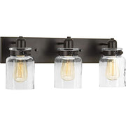 Progress P300047-020 Calhoun Collection Three-Light Antique Bronze Clear Glass Farmhouse Bath Vanity Light Alternate Image.jpg