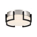 George Kovacs P953-1-691-L Bezel Set LED Flush Mount, Coal With Brushed Nickel Alternate Image.jpg