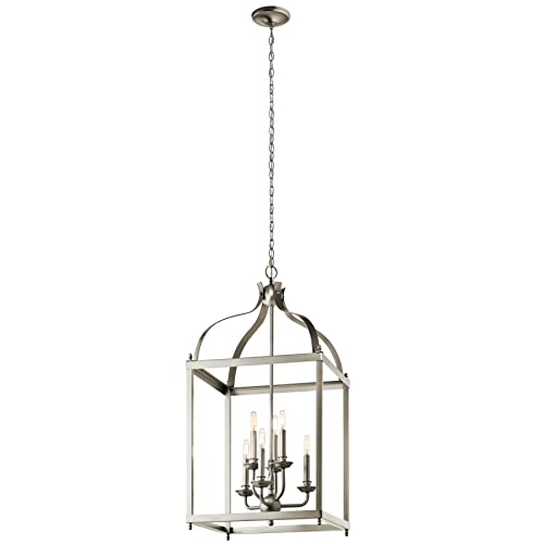 Kichler 42568NI Larkin Six Light Foyer Chandelier, Brushed Nickel Alternate Image.jpg