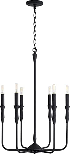 Capital Lighting 450361XK Paloma Six Light Chandelier, Textured Black Alternate Image 4.jpg