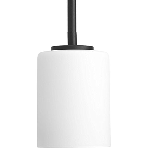 Progress P5170-31 Replay Collection One-Light Textured Black Etched White Glass Modern Mini-Pendant Light Alternate Image.jpg