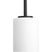 Progress P5170-31 Replay Collection One-Light Textured Black Etched White Glass Modern Mini-Pendant Light Alternate Image.jpg