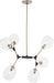 George Kovacs P1366-619 Nexpo Six Light Pendant, Brushed Nickel W/Black Accents Alternate Image.jpg