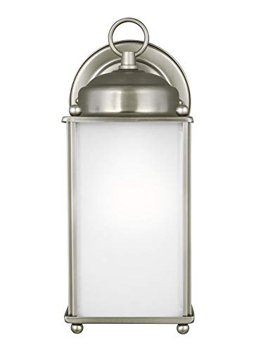 Generation Lighting 8593001EN3-965 New Castle One Light Outdoor Wall Lantern, Antique Brushed Nickel Alternate Image.jpg