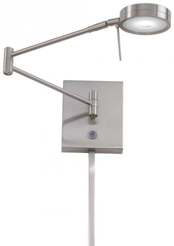 George Kovacs P4308-084 George's Reading Room LED Swing Arm Wall Lamp, Brushed Nickel Alternate Image.jpg