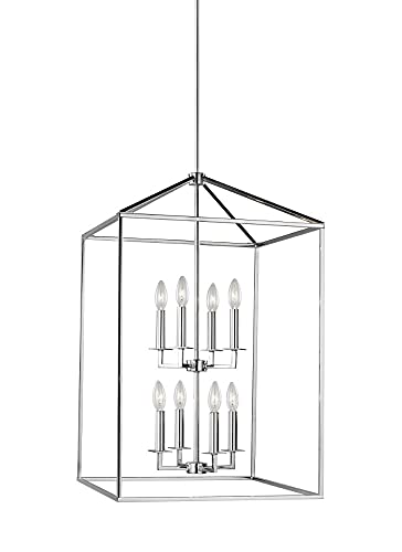 Generation Lighting 5115008EN-05 Perryton Eight Light Hall / Foyer, Chrome Alternate Image.jpg