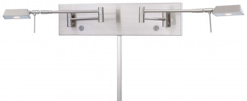George Kovacs P4319-084 George's Reading Room LED Swing Arm Wall Lamp, Brushed Nickel Alternate Image.jpg