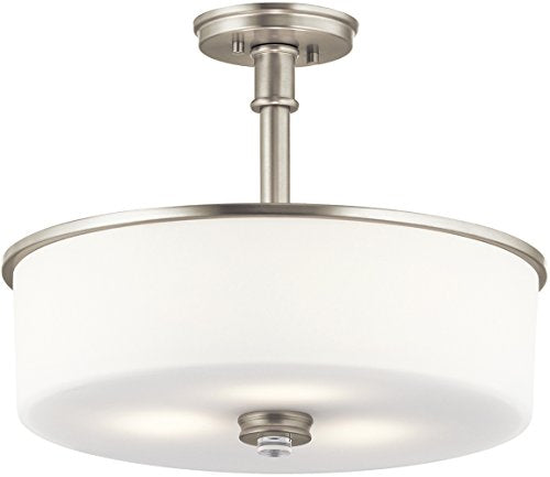 Kichler 43925NI Joelson Three Light Pendant/Semi Flush Mount, Brushed Nickel Alternate Image.jpg