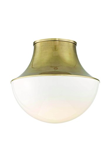 Hudson Valley 9415-AGB Lettie One Light Flush Mount, Aged Brass Alternate Image.jpg