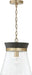 Capital Lighting 347311KR Finn One Light Pendant, Black Stain and Matte Brass Alternate Image 3.jpg