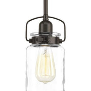 Progress P500055-020 Calhoun Collection One-Light Antique Bronze Clear Glass Farmhouse Mini-Pendant Light Alternate Image.jpg