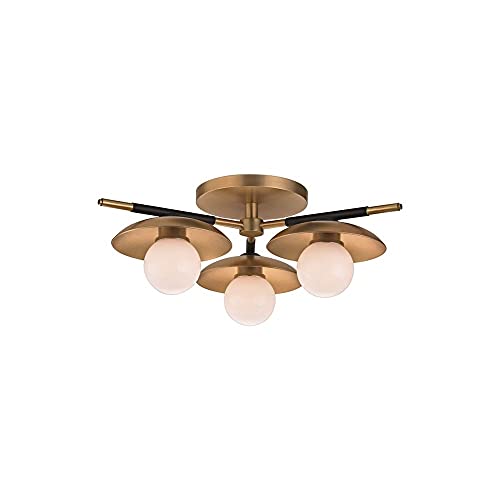 Hudson Valley 9823-AGB Julien LED Semi Flush Mount, Aged Brass Alternate Image.jpg