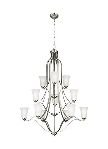 Generation Lighting 3139012EN3-962 Emmons 12 Light Chandelier, Brushed Nickel Alternate Image.jpg