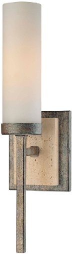 Minka-Lavery 4460-273 Compositions One Light Wall Sconce, Aged Patina Iron Alternate Image.jpg