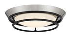 George Kovacs P5372-691-L Beam Me Up LED Flush Mount, Coal With Brushed Nickel Alternate Image.jpg