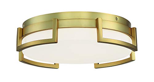 George Kovacs P953-2-248-L Bezel Set LED Flush Mount, Honey Gold Alternate Image.jpg