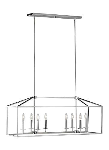 Generation Lighting 6615008-05 Perryton Eight Light Island Pendant, Chrome Alternate Image.jpg