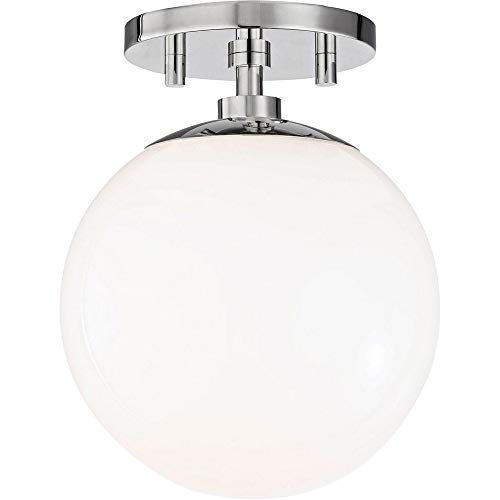 Mitzi H105601-PN Stella One Light Semi Flush Mount, Polished Nickel Alternate Image.jpg