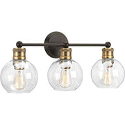 Progress P300051-020 Hansford Collection Three-Light Antique Bronze Clear Glass Coastal Bath Vanity Light Alternate Image.jpg