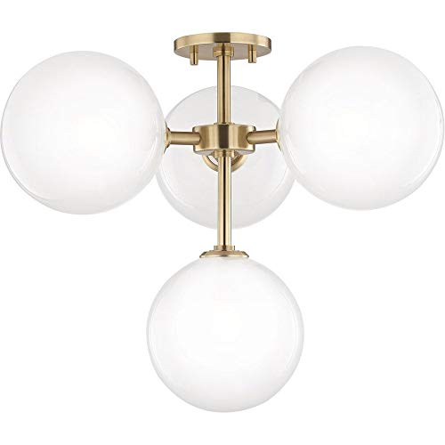 Mitzi H122604-AGB Ashleigh LED Semi Flush Mount, Aged Brass Alternate Image.jpg