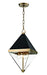 Hudson Valley 4510-AGB Coltrane Four Light Pendant, Aged Brass Alternate Image.jpg