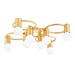 Mitzi H413608-GL Hope Eight Light Semi Flush Mount, Gold Leaf Alternate Image.jpg