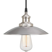 Progress P5161-81 Archives Collection One-Light Antique Nickel PMS Matte Cool Grey #9 Shade Farmhouse Mini-Pendant Light Alternate Image.jpg
