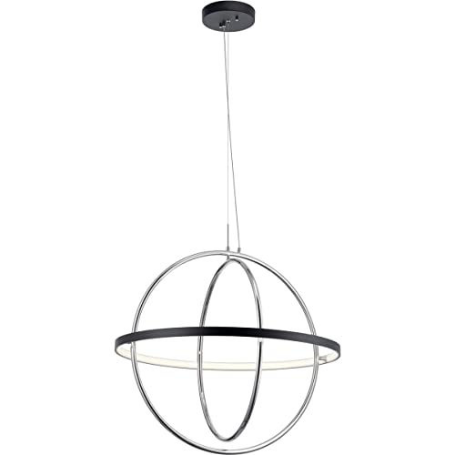 Kichler 84162 Arvo LED Chandelier, Matte Black Alternate Image.jpg