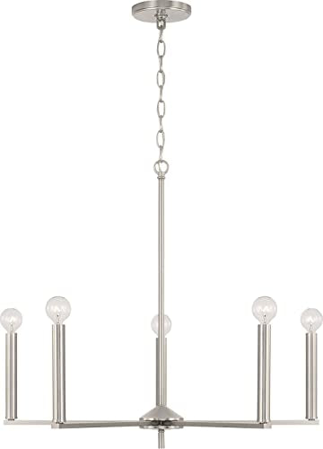 Capital Lighting 448651BN Portman Five Light Chandelier, Brushed Nickel Alternate Image 4.jpg