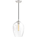 Quoizel NGA1510PK Nostalgia One Light Mini Pendant, Polished Nickel Alternate Image.jpg